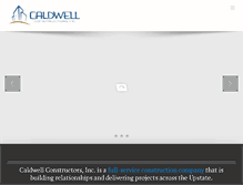 Tablet Screenshot of caldwellconstructors.com